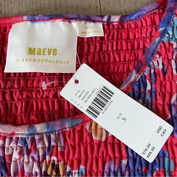 Maeve Ashton Smocked Peplum Top - Picture 4 of 10